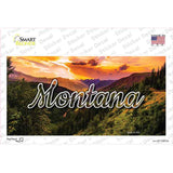Montana Forest Sunset State Novelty Sticker Decal