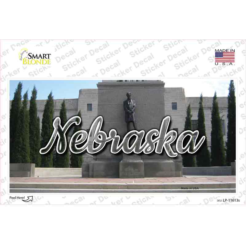 Nebraska Capital Building State Novelty Sticker Decal