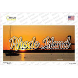 Rhode Island River Sunset State Novelty Sticker Decal