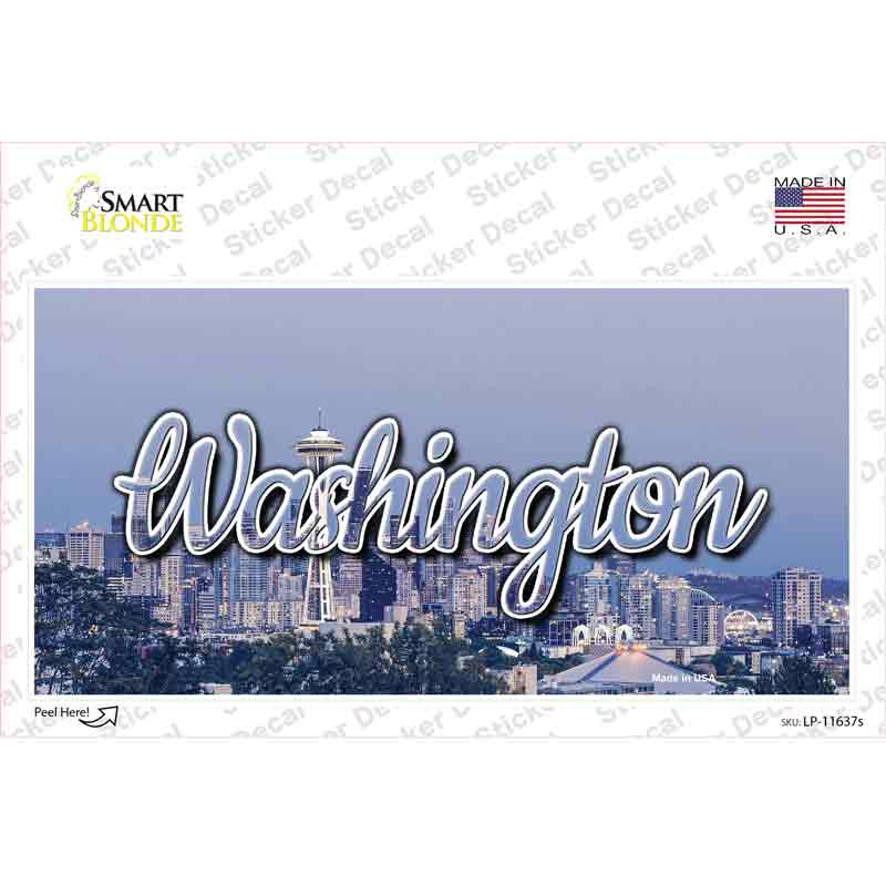 Washington Space Needle State Novelty Sticker Decal