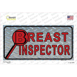 Breast Inspector Novelty Sticker Decal
