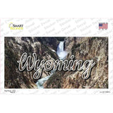 Wyoming Rocky Waterfall State Novelty Sticker Decal