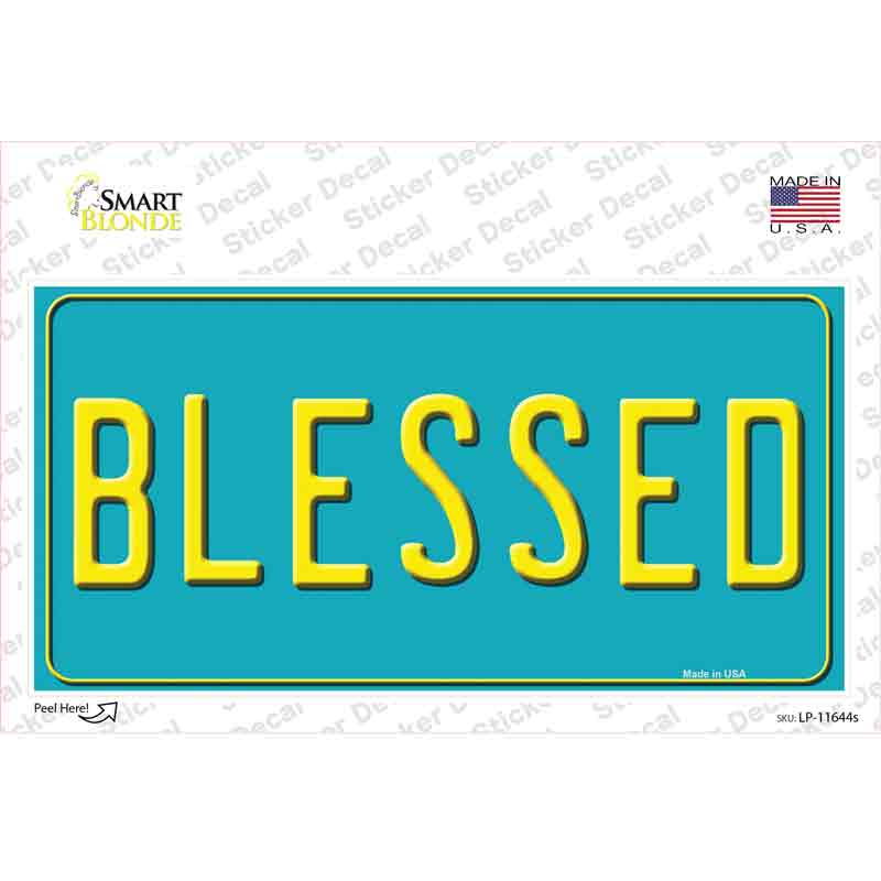 Blessed Novelty Sticker Decal