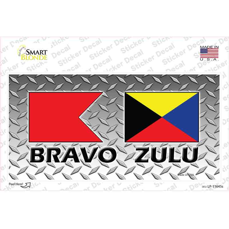 Bravo Zulu Novelty Sticker Decal