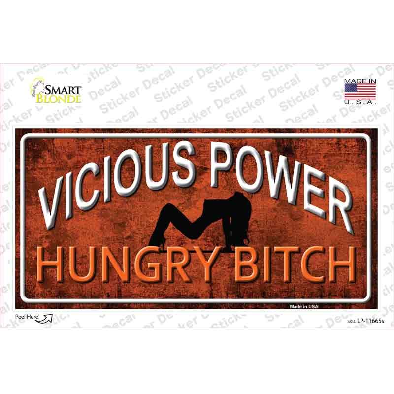 Vicious Power Novelty Sticker Decal