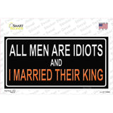 All Men Are Idiots Novelty Sticker Decal