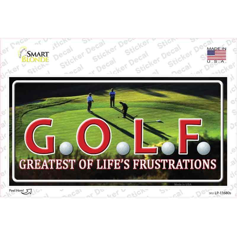 GOLF Novelty Sticker Decal