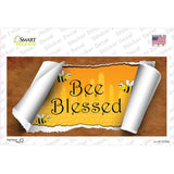 Bee Blessed Scroll Novelty Sticker Decal
