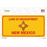 New Mexico Blank Yellow State Novelty Sticker Decal