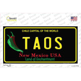Taos New Mexico Black State Novelty Sticker Decal