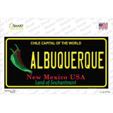 Albuquerque New Mexico Black State Novelty Sticker Decal