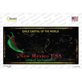 New Mexico Black Blank Rusty State Novelty Sticker Decal