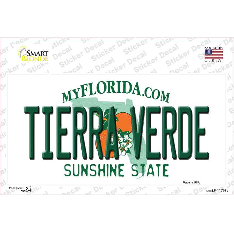 Tierra Verde Florida Novelty Sticker Decal