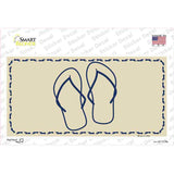 Flip Flops Novelty Sticker Decal
