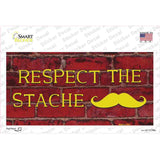 Respect the Stache Novelty Sticker Decal