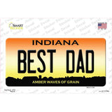 Best Dad Indiana Novelty Sticker Decal