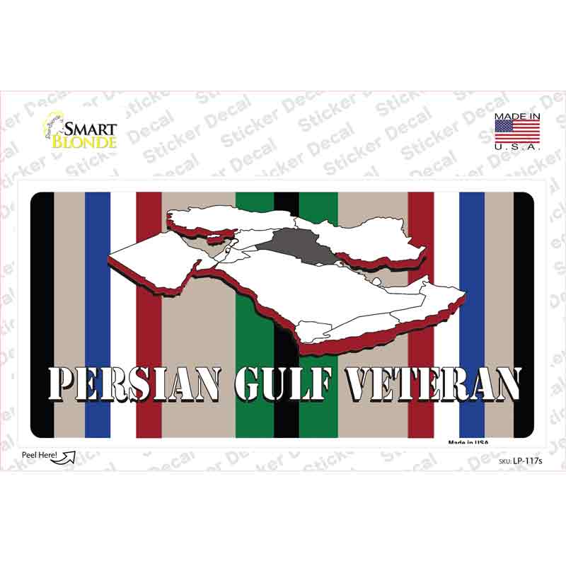 Persian Gulf Veteran Novelty Sticker Decal