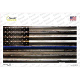 Thin Blue Line American Flag Novelty Sticker Decal