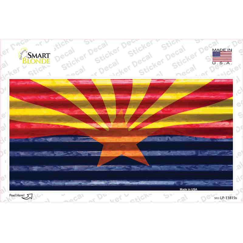 Arizona Flag Novelty Sticker Decal