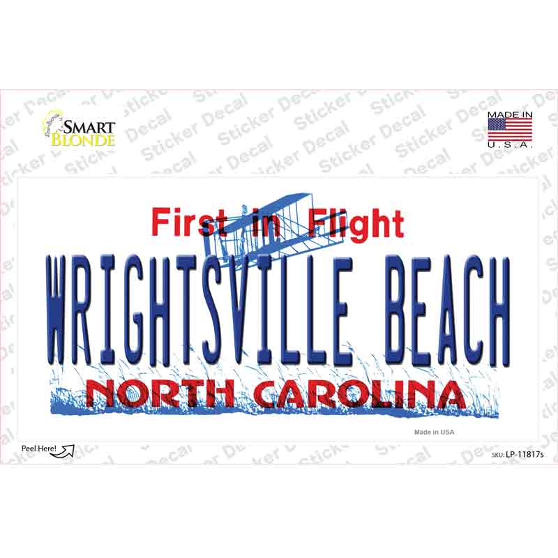 Wrightsville Beach North Carolina Novelty Sticker Decal