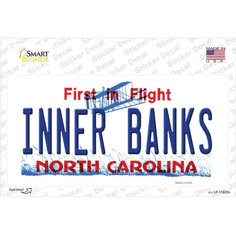 Inner Banks North Carolina Novelty Sticker Decal