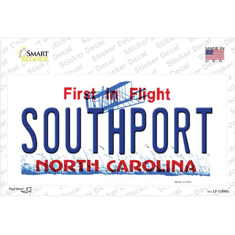 Southport North Carolina Novelty Sticker Decal