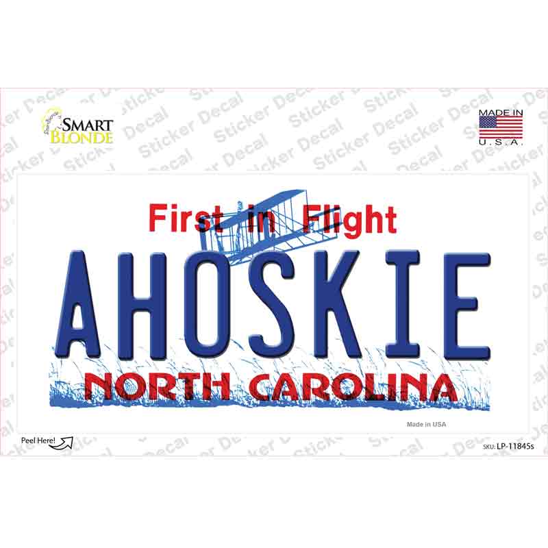 Ahoskie North Carolina Novelty Sticker Decal