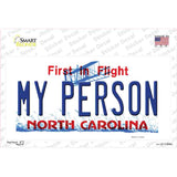 My Person North Carolina Novelty Sticker Decal
