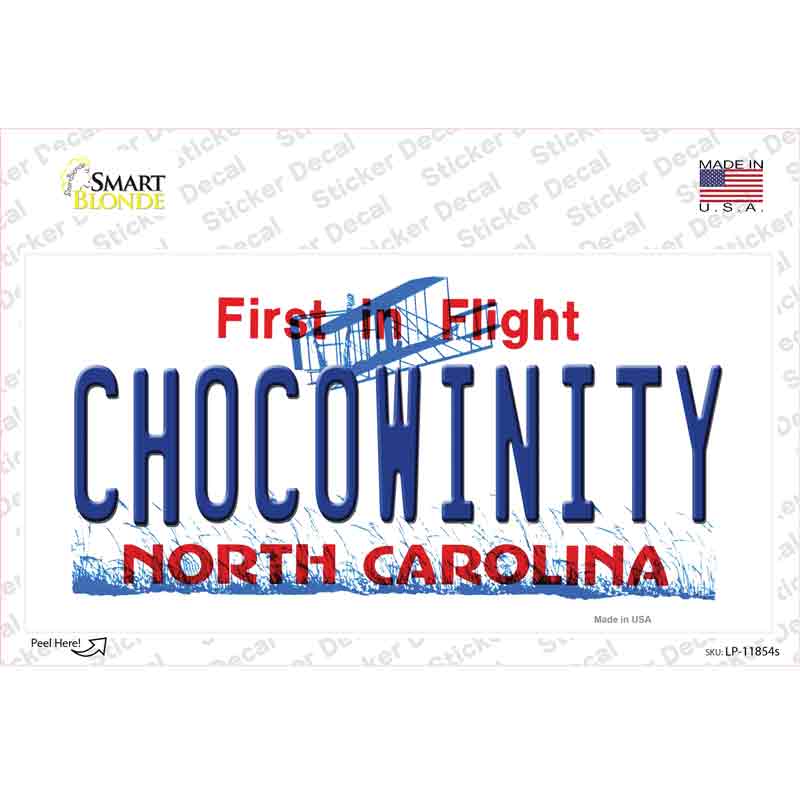 Chocowinity North Carolina Novelty Sticker Decal