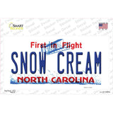 Snow Cream North Carolina Novelty Sticker Decal