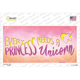 Princess and Unicorn Novelty Sticker Decal