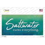 Saltwater Cures Everything Novelty Sticker Decal
