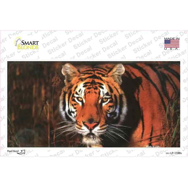 Tiger Shilohuette Novelty Sticker Decal