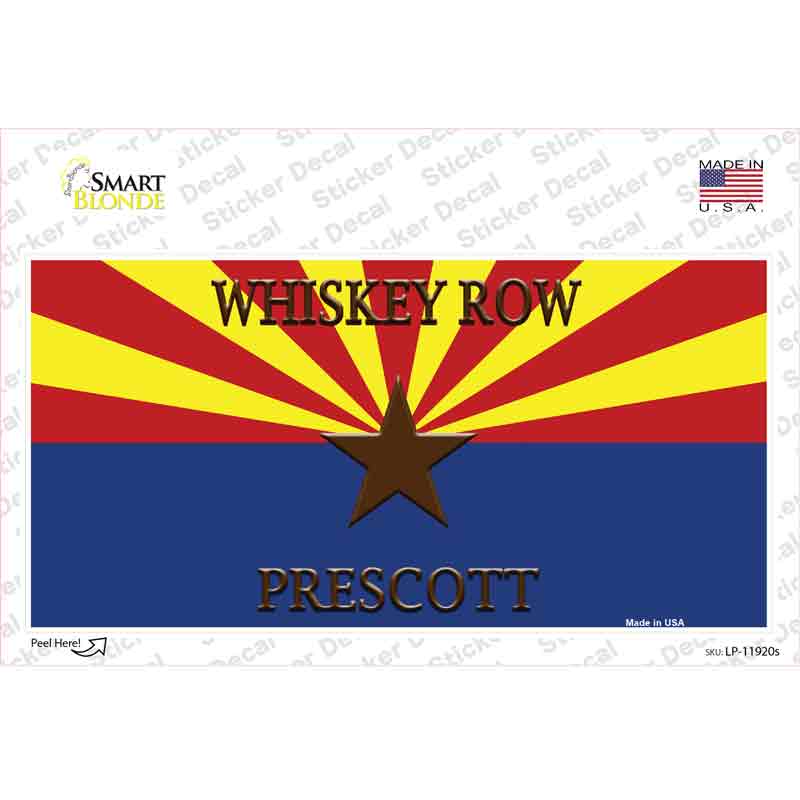 Whiskey Row Prescott Arizona Novelty Sticker Decal