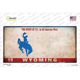 Wyoming Rusty Novelty Sticker Decal