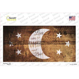 The Moon and Back Novelty Sticker Decal