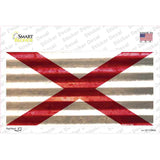 Alabama Corrugated Flag Novelty Sticker Decal