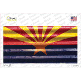 Arizona Corrugated Flag Novelty Sticker Decal