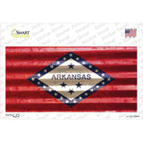 Arkansas Corrugated Flag Novelty Sticker Decal