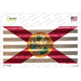 Florida Corrugated Flag Novelty Sticker Decal