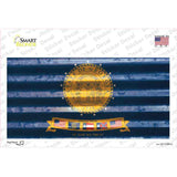 Georgia Corrugated Flag Novelty Sticker Decal