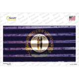 Kentucky Corrugated Flag Novelty Sticker Decal