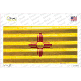 New Mexico Corrugated Flag Novelty Sticker Decal