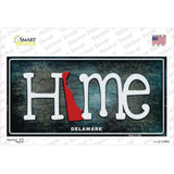 Delaware Home State Outline Novelty Sticker Decal
