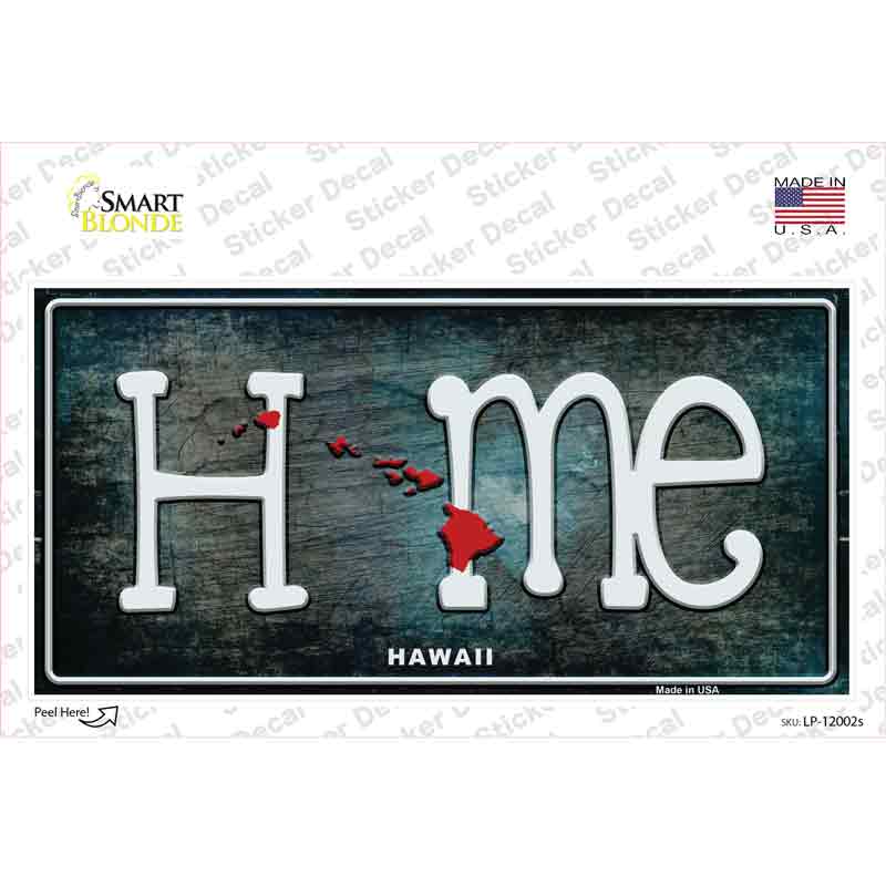 Hawaii Home State Outline Novelty Sticker Decal