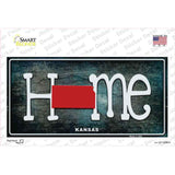Kansas Home State Outline Novelty Sticker Decal