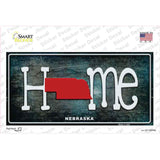 Nebraska Home State Outline Novelty Sticker Decal