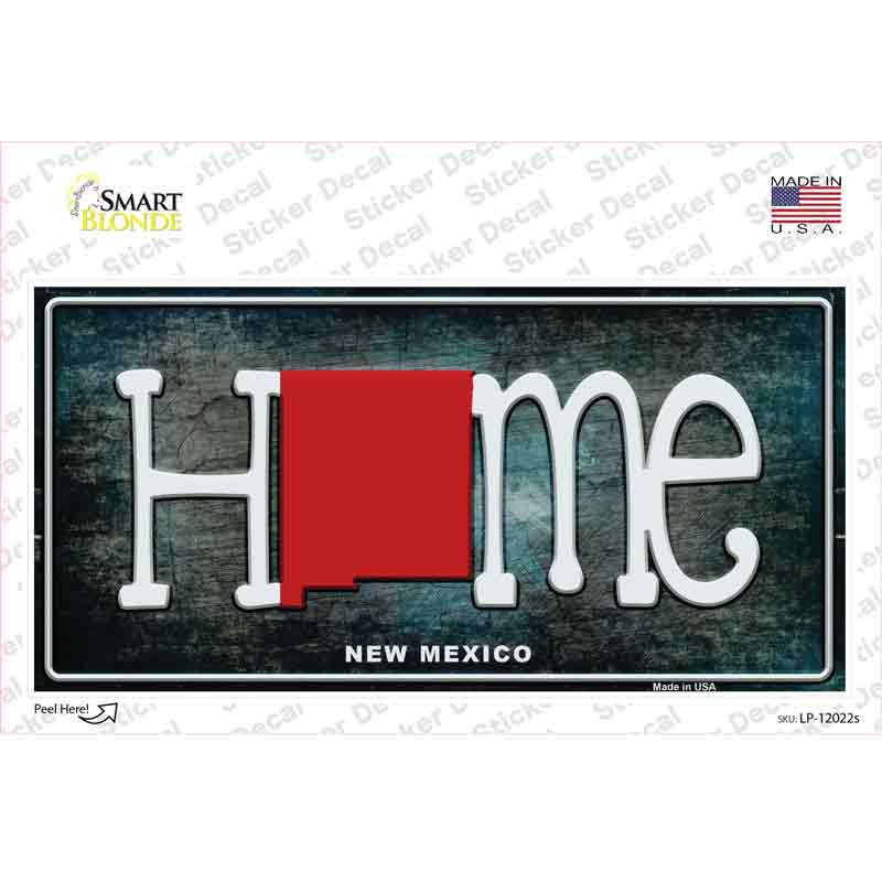 New Mexico Home State Outline Novelty Sticker Decal