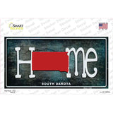 South Dakota Home State Outline Novelty Sticker Decal