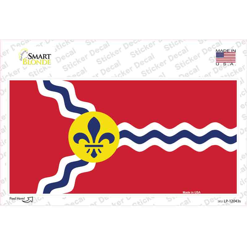 St. Louis State Flag Missouri Novelty Sticker Decal